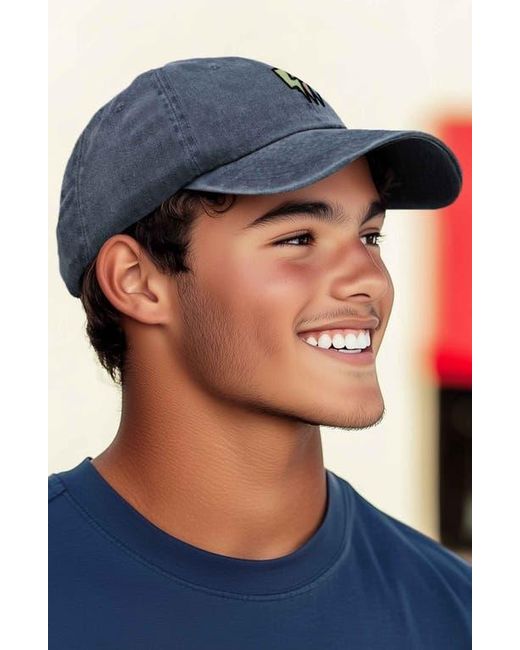 Alix Blue Lightning Cap for men