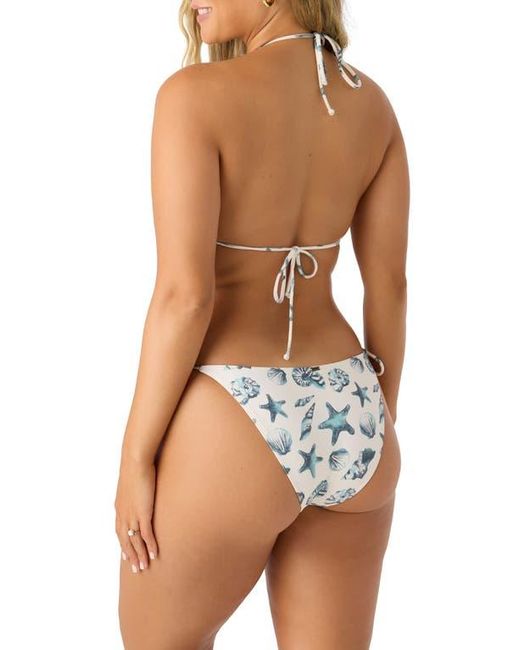 O'neill Sportswear Blue Saltwater Essentials Maracas Side Tie Bikini Bottoms