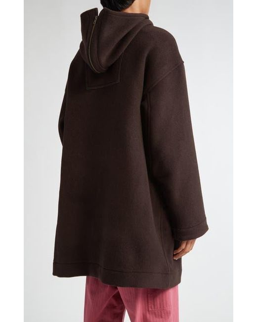 Bode Black Sideline Wool Coat for men