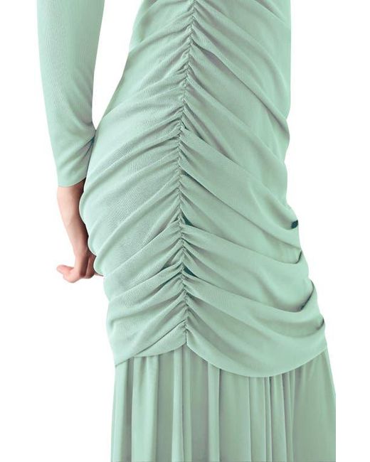 Steve Madden Brioni Long Sleeve Maxi Dress in Green | Lyst