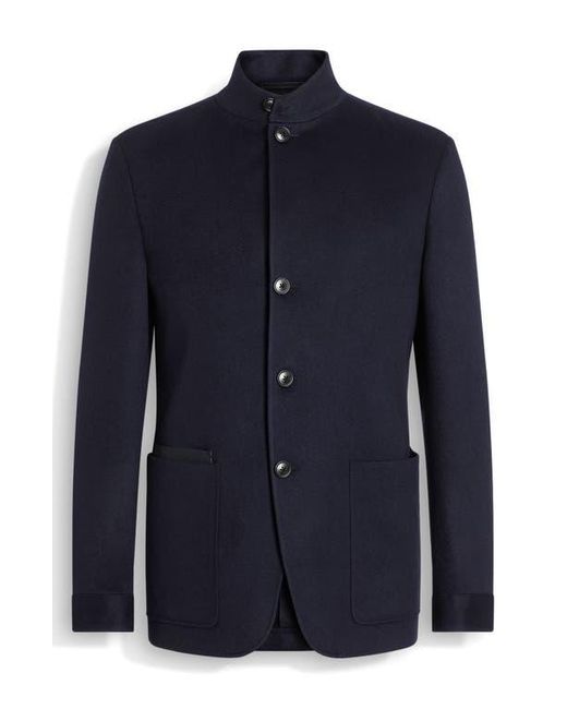 Zegna Blue Oasi Cashmere Il Conte Jacket for men