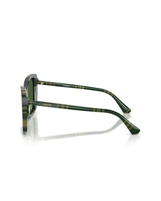 Burberry Green 54Mm Square Sunglasses