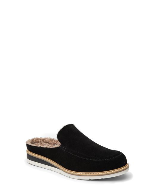 Me Too Black Aaron Faux Shearling Lined Slipper