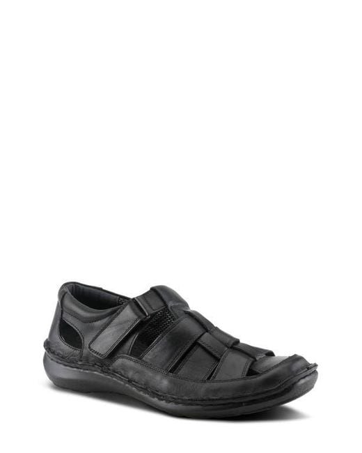 Spring Step Black Sandal for men