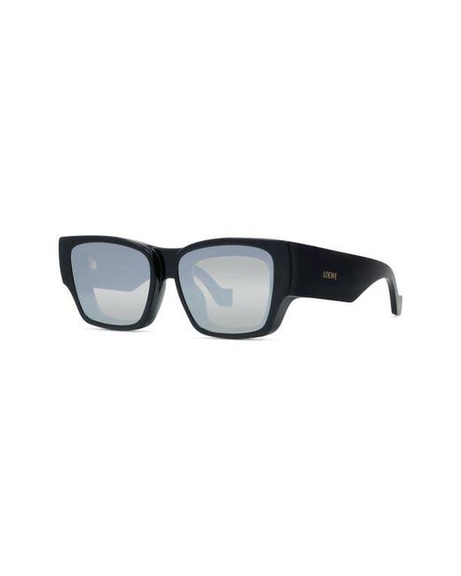 Loewe Black Signature 56Mm Rectangular Sunglasses