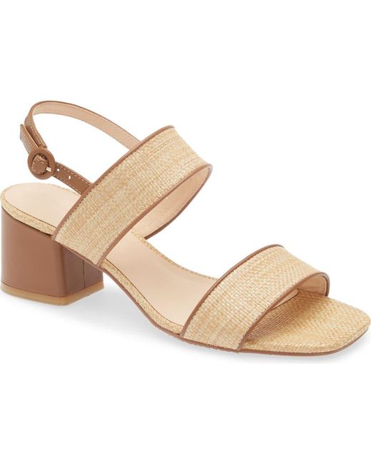 Chocolat Blu Metallic Double Strap Slingback Sandal