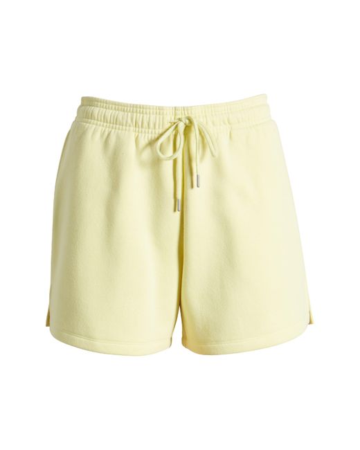 BP. Yellow Cotton Blend Fleece Shorts