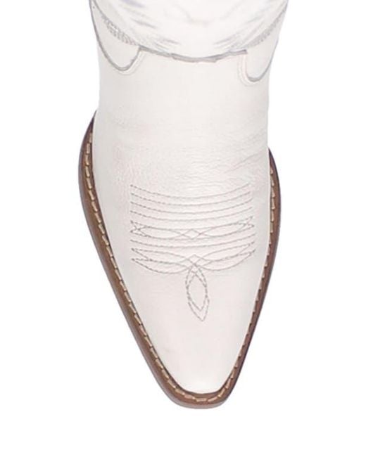 Dingo White Knee High Western Boot