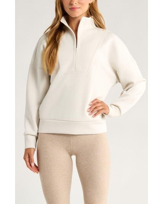 Zella Natural Ultrasoft Half Zip Pullover