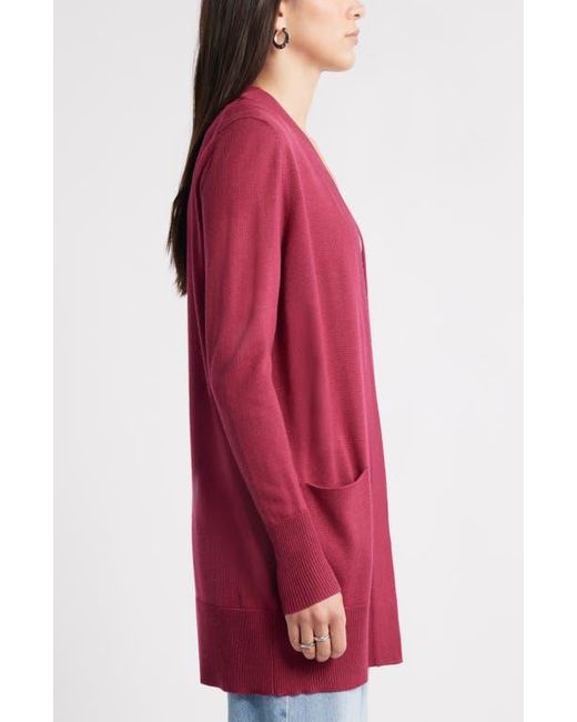 Caslon Red Everyday Open Front Cardigan