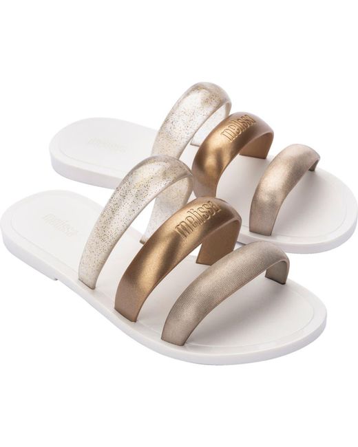 Melissa White Eclipse Slide Sandal
