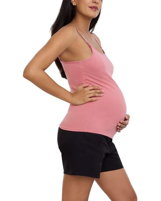 Motherhood Maternity Red Clip Down Nursing Tank Top Cami