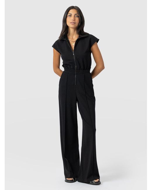 Saint + Sofia Black Keller Jumpsuit