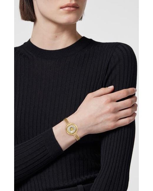 Versace Metallic Medusa Eclipse Bracelet Watch, 28Mm