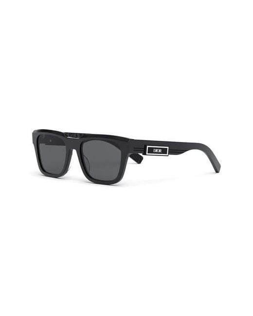 Dior Gray 'b23 S1i 53mm Rectangular Sunglasses for men