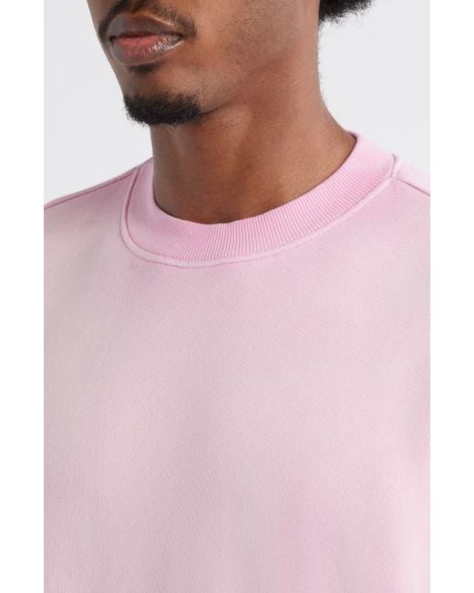 Elwood Pink Core Oversize Crewneck Sweatshirt for men