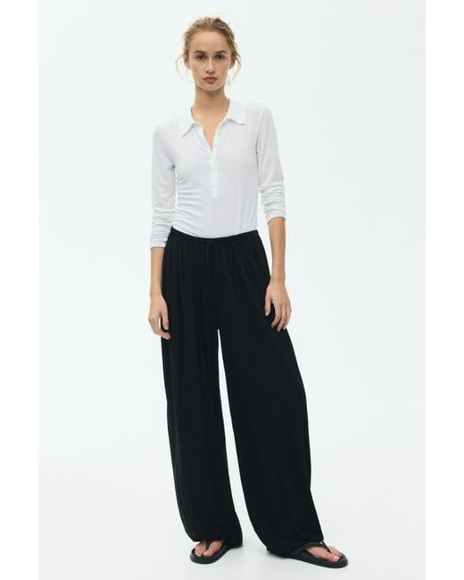 H&M Black Balloon Drawstring Trousers