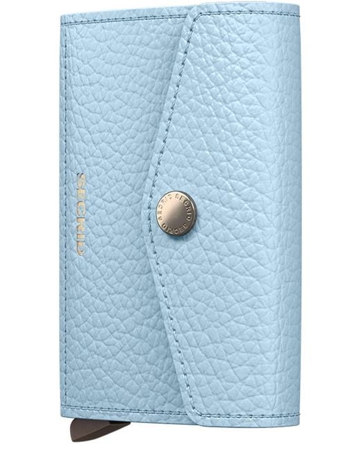 Secrid Blue Envelope Wallet Pebble