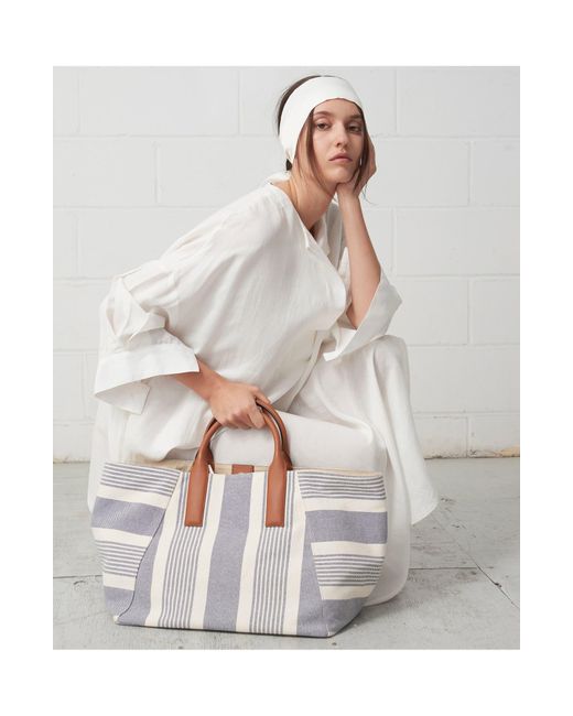 WE-AR4 Blue The Riviera Tote