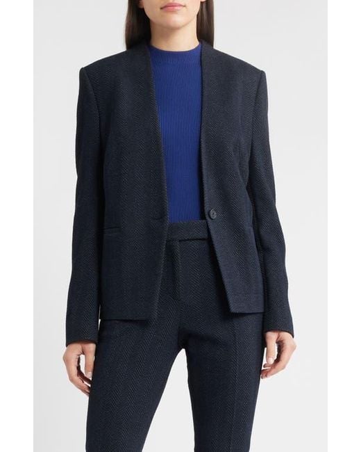 Boss Blue Jemma2 One-Button Blazer