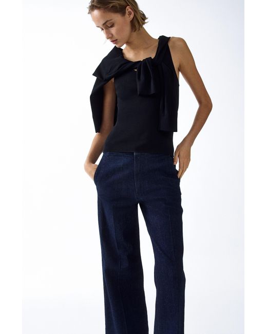 H&M Blue Flared High Jeans