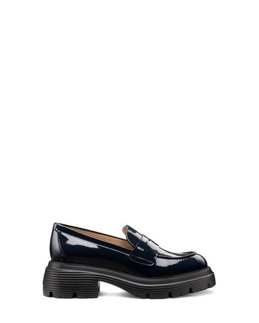 Stuart Weitzman Black Hudson Lite Penny Loafer