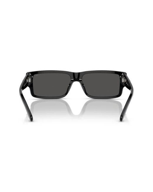 DIESEL Black Geck-D 57Mm Rectangular Sunglasses for men