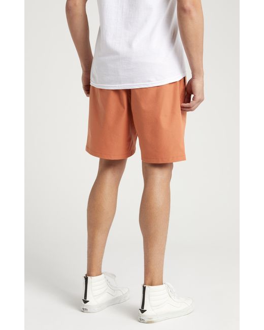 Vans Orange Relaxed Sport Shorts for men