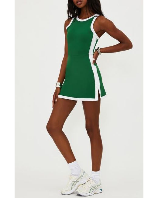 Beach Riot Green Zephyra Skirted Romper