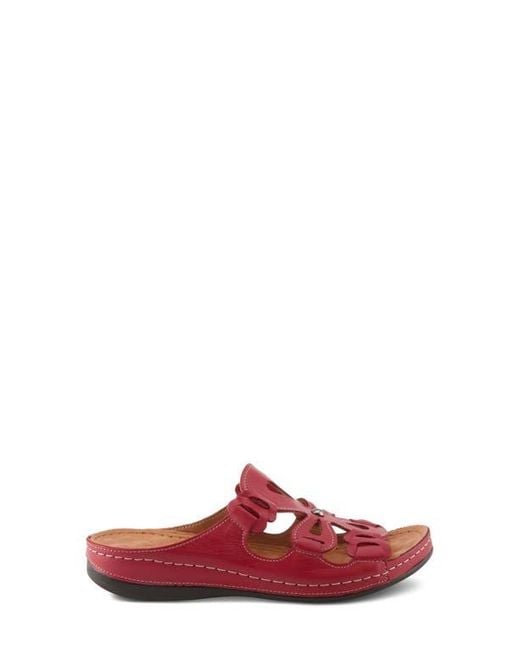 Spring Step Red Mezera Sandal