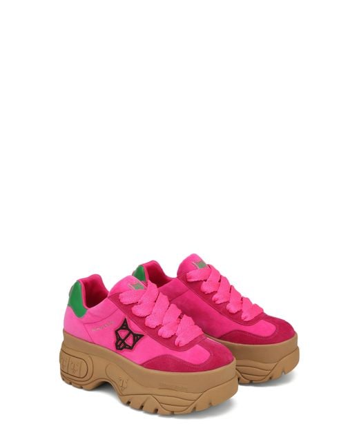 Naked Wolfe Warrior Platform Sneaker in Pink Lyst