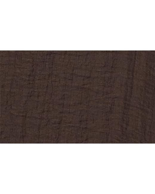 Mango Brown Elastic Waist Lyocell Blend Pants