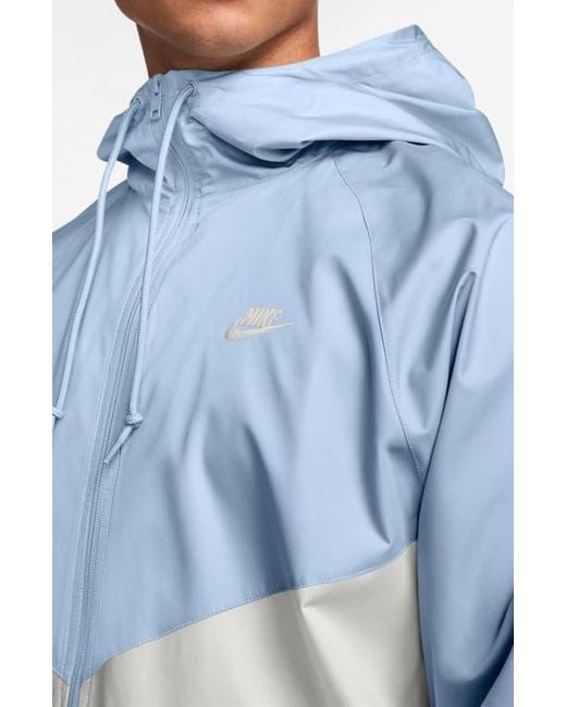 Nike Blue Windrunner Hooded Lined Jacket for men