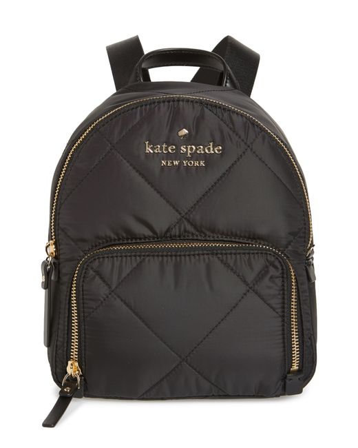 Kate Spade Watson Lane - Quilted Small Hartley Nylon Backpack in Black ...