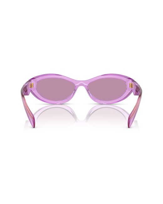 Prada Purple 55mm Irregular Sunglasses for men
