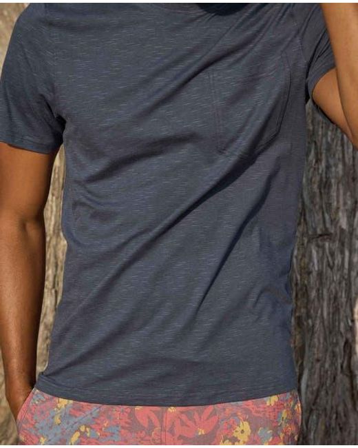 Toad & Co. Blue Tempo Crew for men