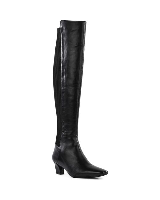 Seychelles Black Casting Call Leather Over The Knee Boot