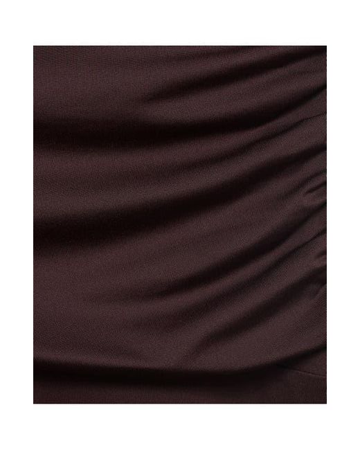 Mango Purple Draped Midi Skirt