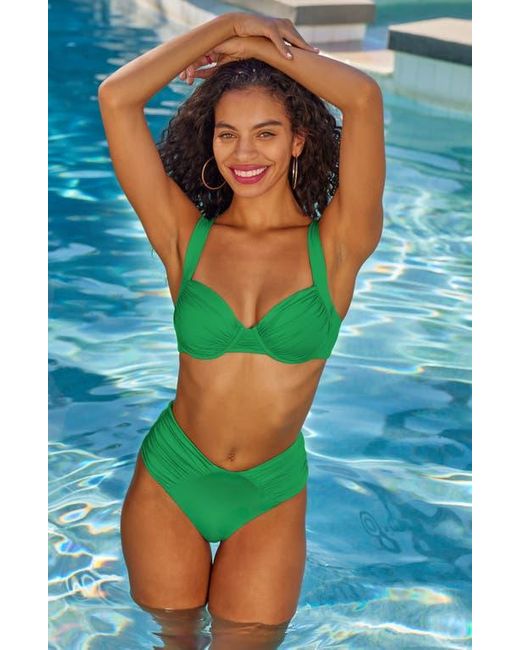 Becca Green Color Code Underwire Bikini Top