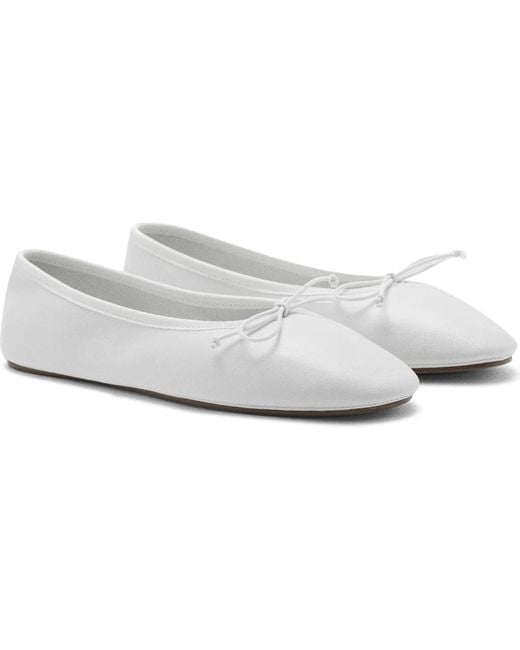 Mango White Ballet Flat
