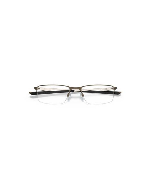 Oakley Gray 54Mm Rectangle Optical Glasses for men