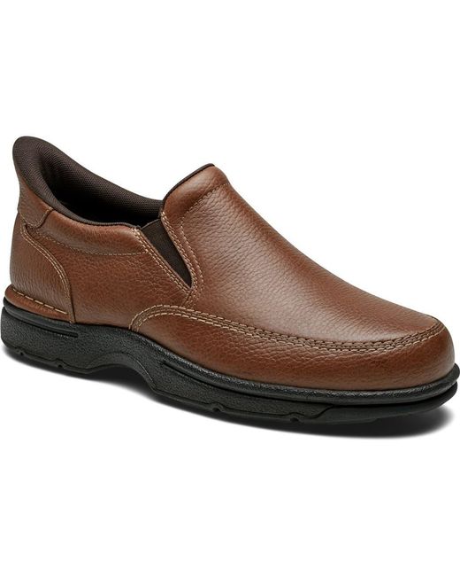Rockport Brown Ellworth Slip-On Shoe for men