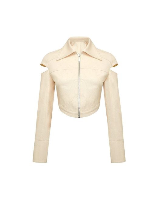 Jendue Natural Chaby Cut Out Jacket