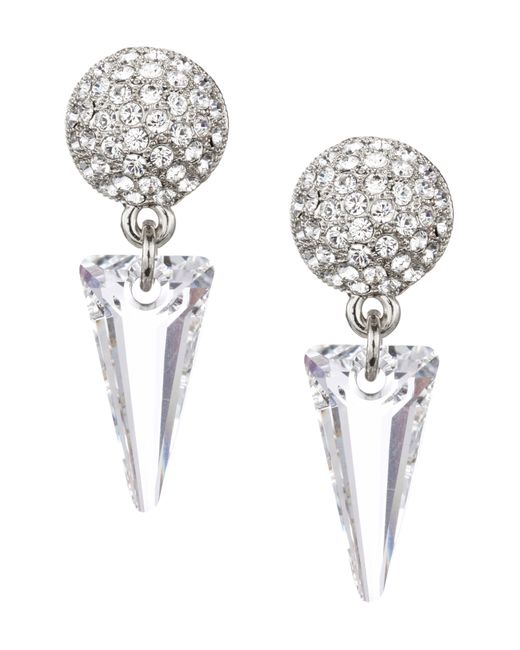Nina Multicolor Swarovski Crystal Spike Drop Earrings