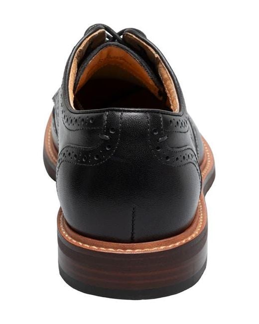 Florsheim Black Anthem Wingtip Blucher for men