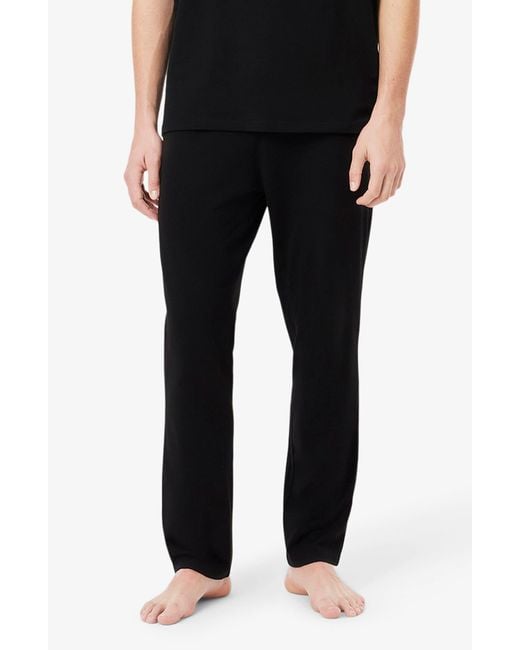 Lacoste Black Pajama Pants for men