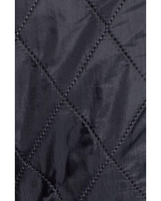 Barbour Black Cavalry Fleece Lined Quilted Jacket