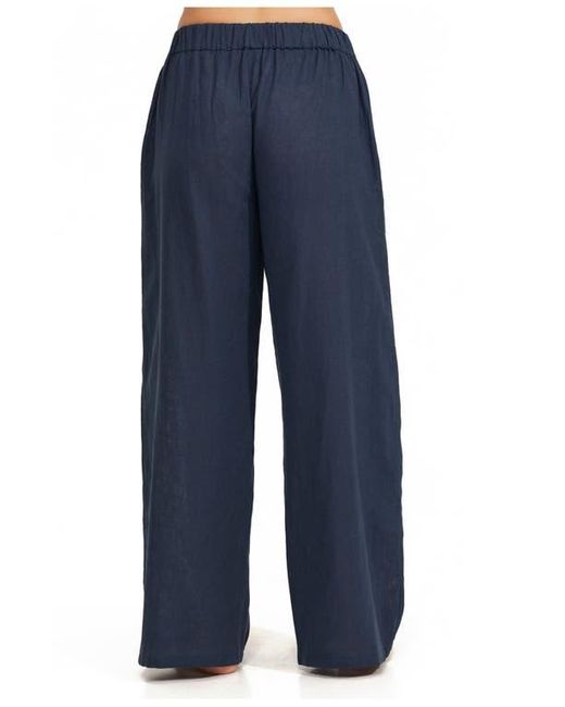 Luma Gottex Blue Luma Elastic Waist Long Pant Cover Up
