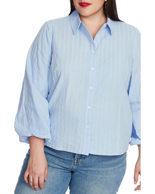 Court & Rowe Blue Stripe Textured Shirt