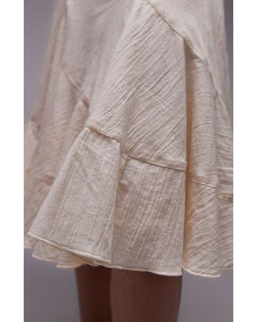 TOPSHOP Disjointed Knee Length Skirt in White Lyst